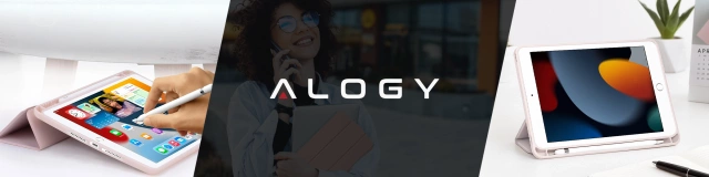 Pouzdro pro Apple iPad 10.2 9 Gen 8/7 2021/2020/2019 Chytré pouzdro na tužku Alogy TPU Kryt na tablet růžové sklo