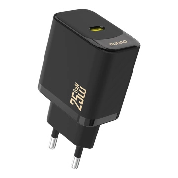 Зарядний пристрій Dudao A27 25 Вт GaN USB-C | Компактний, швидкий - Чорний