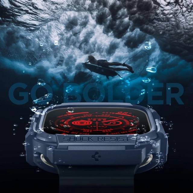 Etui Spigen Rugged Armor do Apple Watch Ultra 1/2 (49 mm) námornícka modrá