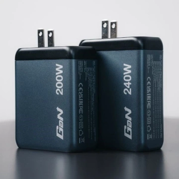 Verbatim GaN 240W nástenná nabíjačka 3xUSB-C/USB-A šedý adaptér