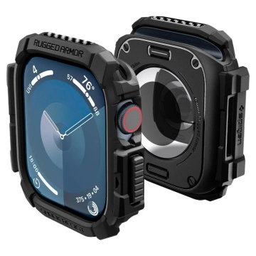 SPIGEN RUGGED ARMOR PRO Hülle für Apple Watch 10 (46 mm) in Mattschwarz
