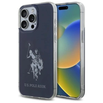 Etui do iPhone 15 Pro Max US Polo Shiny Big Logo Granatowe