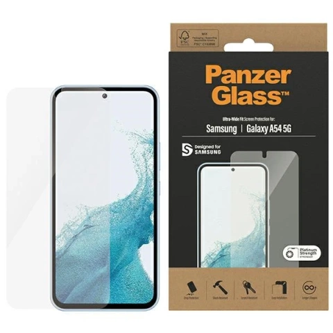 Tvrzené sklo pro Samsung Galaxy A54 5G PanzerGlass Ultra-Wide Fit CamSlider