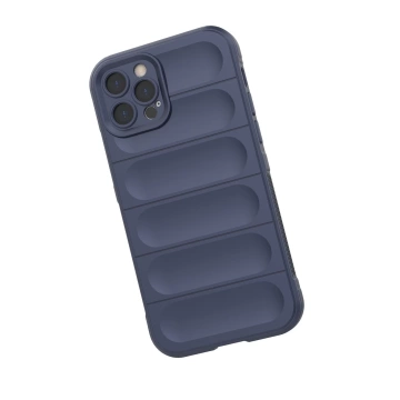 Puzdro Magic Shield Case pre iPhone 12 Pro s elastickým pancierovým rukávom bordovej farby