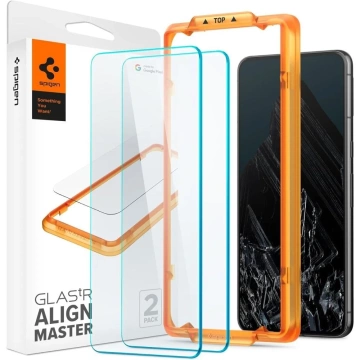 Spigen Alm Glas.tR 2-balení tvrzeného skla pro Google Pixel 8 Pro Clear