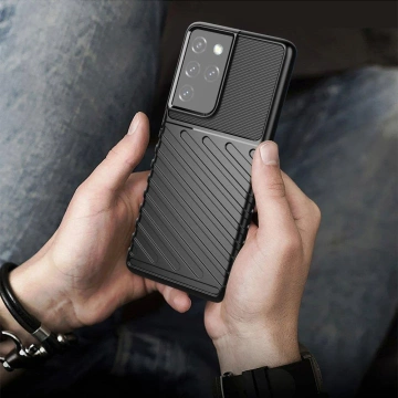 Ochranné pouzdro Thunder Case pro Samsung Galaxy S23 Ultra silikonové pancéřové pouzdro Modré
