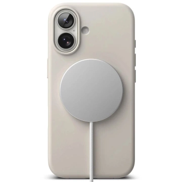 Etui do iPhone 17 Ringke Silicone Magnetic MagSafe Beżowe