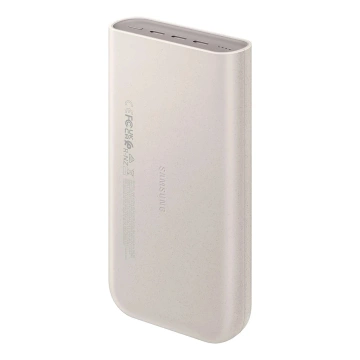 Powerbank Samsung EB-P4520XUEGEU 20000 mAh 3x USB-C 45W SFC - бежевий