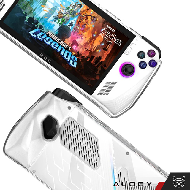 Case for Asus Rog Ally Clear Case console, housing cover, silicone, Alogy overlay, transparent