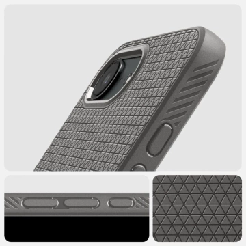 Чохол Spigen Liquid Air для iPhone 16E мармурово-сірого ТПУ з повітряною подушкою