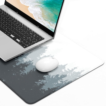 Schreibtischunterlage für Maus und Tastatur. Rutschfeste Gaming-Schutzmatte XL 80 x 40 cm Alogy Las Forest