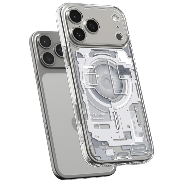 Etui Ochronne do iPhone 17 Pro Spigen Ultra Hybrid Mag MagSafe Zero One Biały