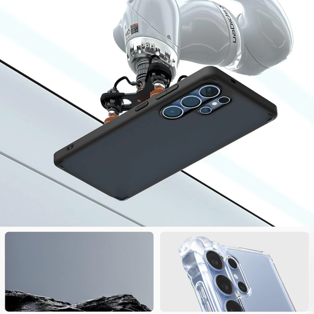 Pouzdro Spigen Ultra Hybrid pro Samsung Galaxy S25 Ultra, mrazuvzdorné, černé