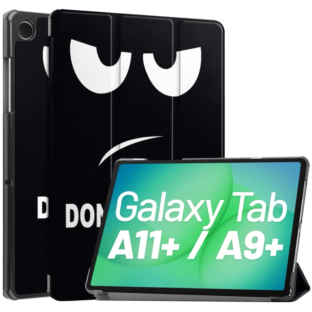 Etui do Samsung Galaxy Tab A11+ (X310/X315/X316) / A9+ 2023 11" (X210/X215/X216) obudowa z klapką na tablet Slim Case Alogy Don't touch me czarne