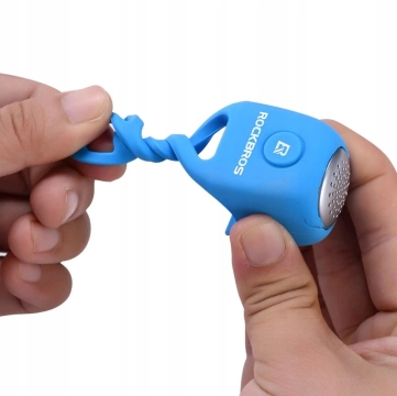 Elektronický zvonek na kolo Rockbros CB1709BU - modrý