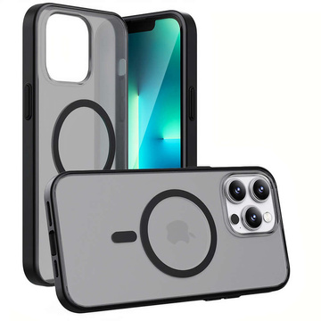 Alogy MagMat matné puzdro na telefón pre MagSafe ochranný kryt pre Apple iPhone 14 Pro Max Black