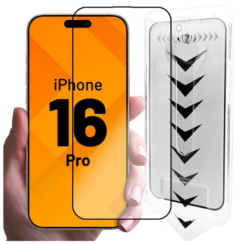 Gehärtetes Glas für Apple iPhone 16 Displayschutzfolie 9H Alogy Heavy Pro™️