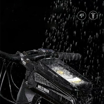 Koffer/Fahrradhalter WILDMAN MS77 Rahmentasche schwarz/schwarz