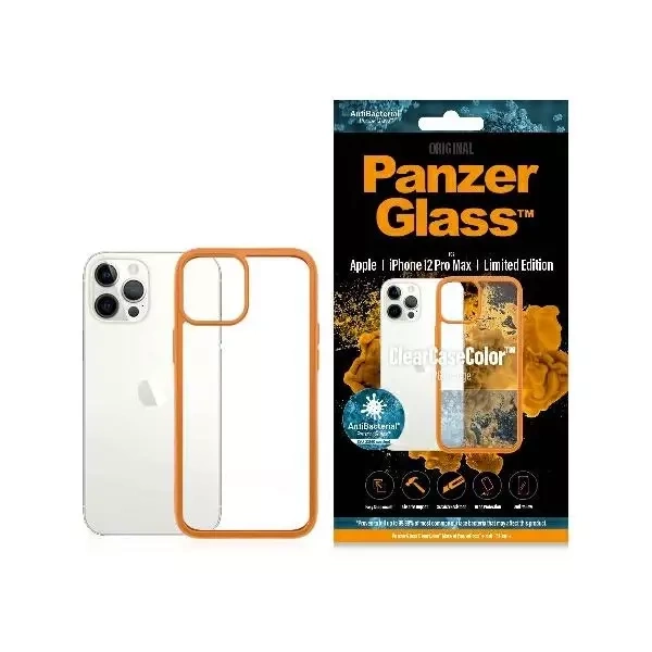 Etui PanzerGlass ClearCase pro iPhone 12 Pro Max Orange AB