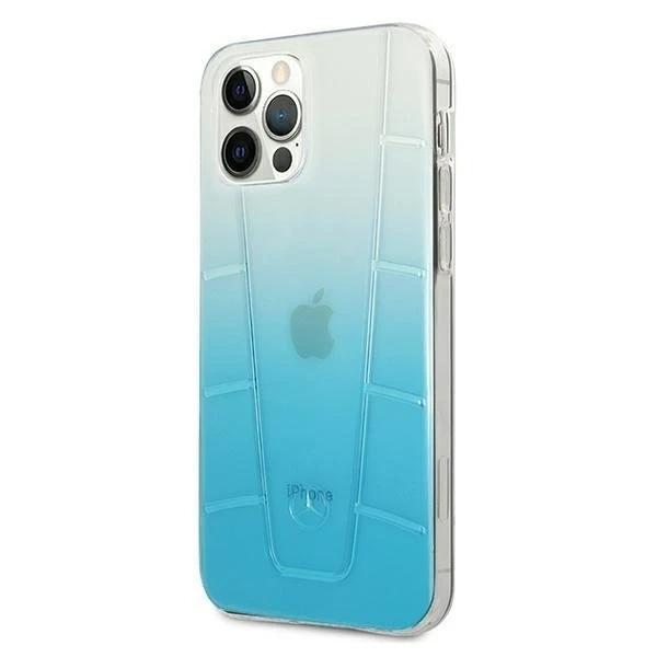 Захисний чохол Mercedes MEHCP12MCLGBL для Apple iPhone 12 / 12 Pro 6.1" blue/blue hardcase Transparent Line