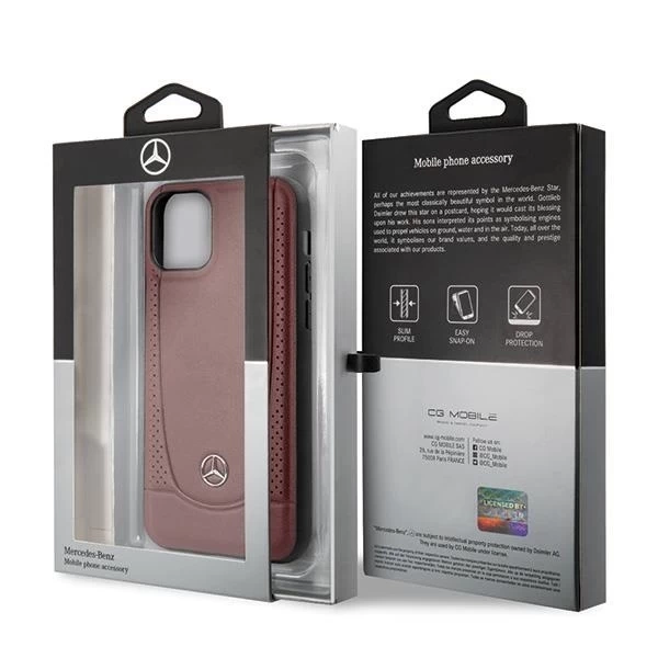 Pevné puzdro Mercedes MEHCN61ARMRE iPhone 11 czerwony/red Urban Line