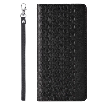 Magnet Strap Case Case pro iPhone 13 Pouch Wallet Mini Lanyard Pendant Black
