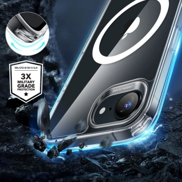Чохол для iPhone 16e ESR Classic Hybrid HaloLock MagSafe Clear