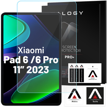 Скляний чохол для Xiaomi Mi Pad 6 / 6 Pro 11" 2023 Tablet Case Alogy Book Cover Case Black Stylus Free
