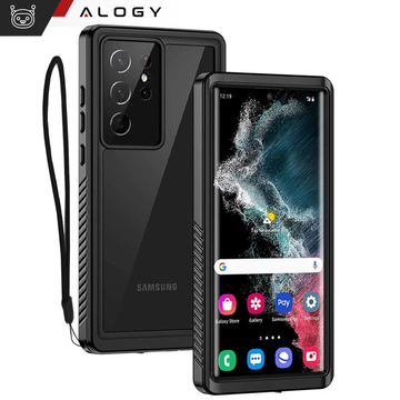 Vodotesné puzdro pre Samsung Galaxy S23 Ultra 360 Alogy Armor IP68 s lanyard Black