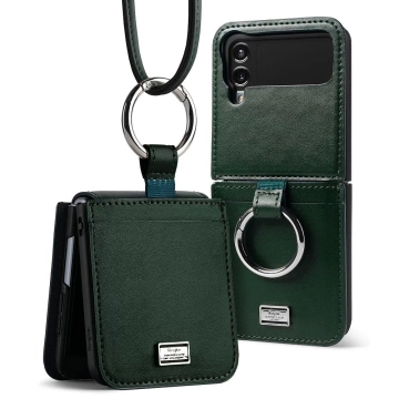 Ringke signature folio galaxy z flip 4 dark green