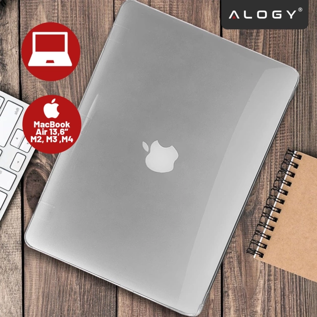 Etui Alogy Hard Case für Apple Macbook Air 13 2022 M2 A2681 13,6" Przezroczyste