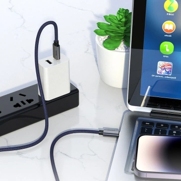 HOCO Cable Type C to Type C U134 1.8m Dark Blue PD 240W QC 3.0