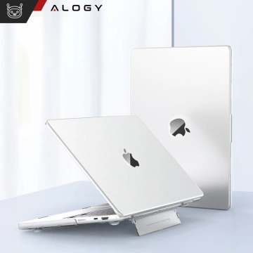 Matte Hülle mit Ständer Alogy ProStand™ Gehäuse für MacBook Air 13,3" (A1932/A2179/A2337) Transparent
