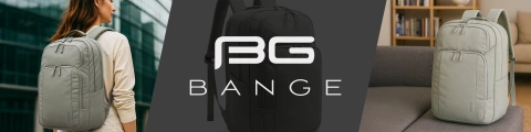Bange Waterproof Backpack for Laptop 15.6" City Travel 45x30x16 cm for Work Airplane Men's Women's with USB Port Black
