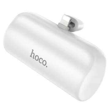 Powerbank HOCO 5000mAh Lightning 2A J106 biały, kompaktowy z podstawką