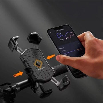 Тримач телефону Rockbros 25210030007 для мотоцикла - чорний
