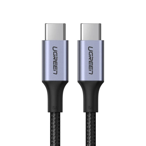 Ugreen cable cable USB Type C - USB Type C 5 A 100 W Power Delivery Quick Charge 3.0 FCP 480 Mbps 2 m gray (70429 US316)