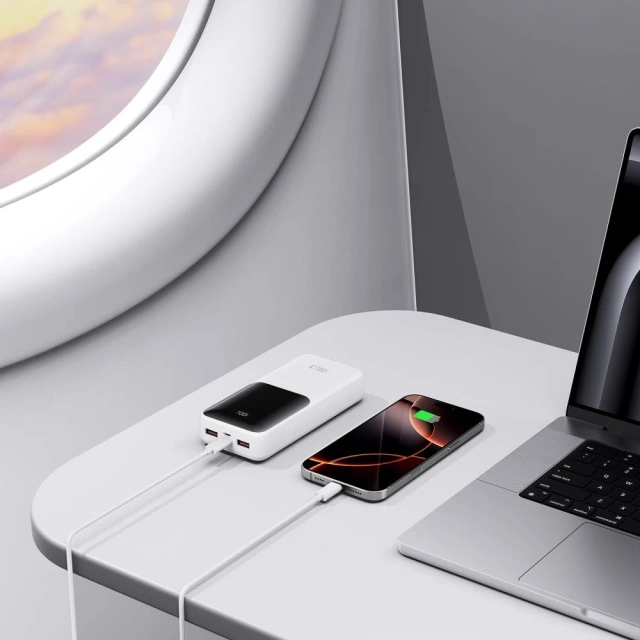 Powerbank Tech-Protect PB02 20000mAh 22.5W Biały USB-A USB-C