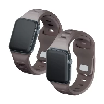 Hodinky pre inteligentné hodinky 3mk silikónový remienok na hodinky Apple Watch 42/44/45/49 mm Taupe