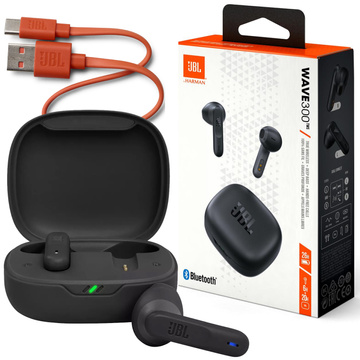 Bezdrátová sluchátka JBL Wave 300 Bluetooth TWS černá