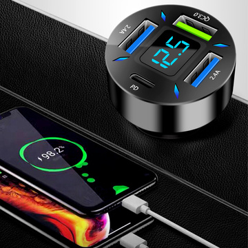 Автомобільний зарядний пристрій Alogy 66 Вт 3x USB 1x USB-C Type C Quick Charge QC 3.0 PD