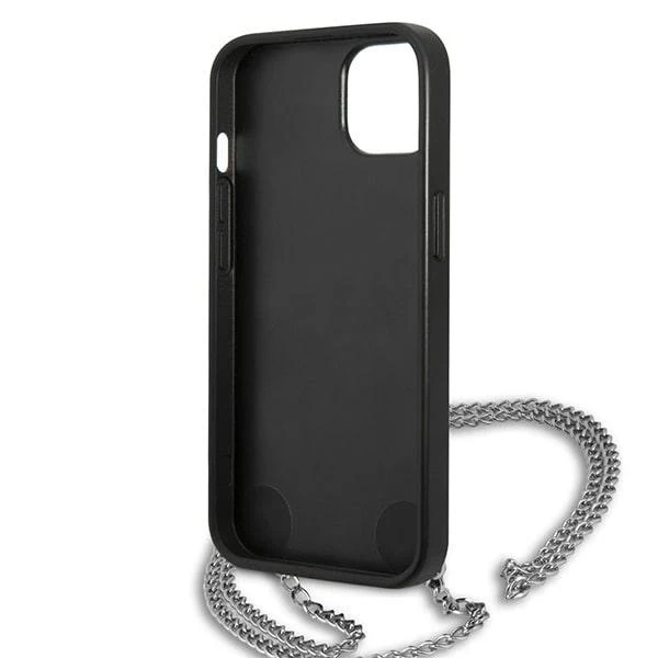 Чохол Etui Karl Lagerfeld KLHCP13MPMK для iPhone 13 6,1" Hardcase Leather Textured and Chain
