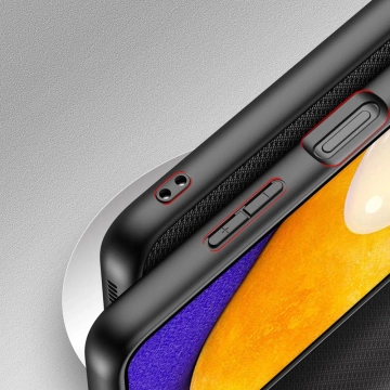 Чохол Dux Ducis Fino покритий нейлоновим матеріалом Samsung Galaxy A03s чорний
