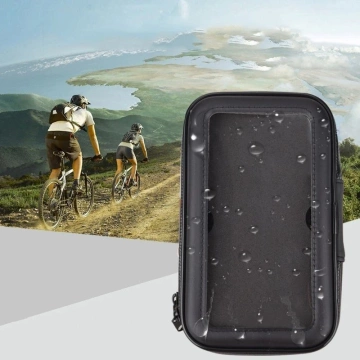 (max size of the phone: 165 mm x 80 mm) black (without fixing to the handlebars)