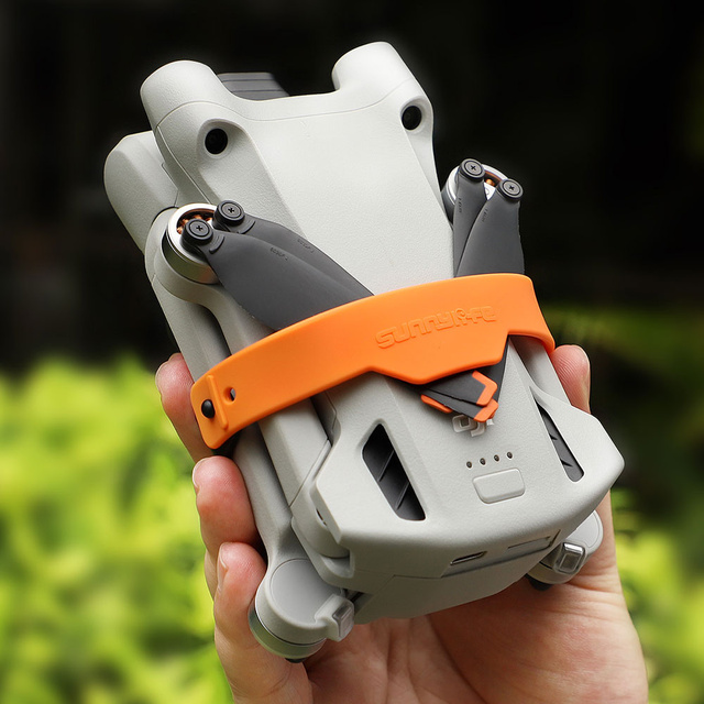 Protective Grip Guard Guard Propeller Protection Alogy Wings Drone Wristbands for DJI Mini 3 Pro Black & Orange