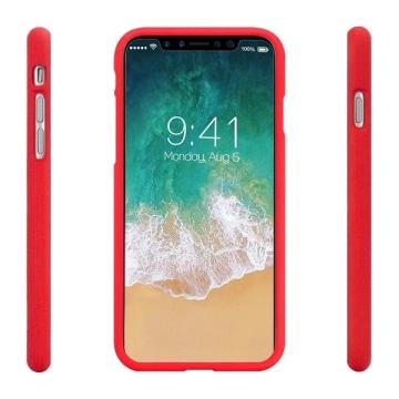 Mäkké puzdro Mercury pre iPhone 14 Pro červené/červené