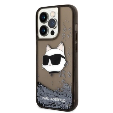 Etui Karl Lagerfeld KLHCP14LLNCHCK pre iPhone 14 Pro 6,1" pevné puzdro s trblietavou chupetovou hlavou