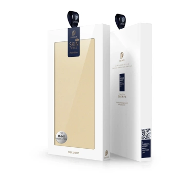 Puzdro Dux Ducis Skin Pro pre Xiaomi Redmi Note 12 Cover Flip Card Wallet Stand Gold