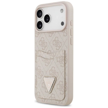 Etui Guess do iPhone 17 Pro Max 4G Double Card Triangle Pink