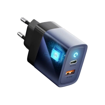Зарядний пристрій Forcell GaN 45 Вт USB-C USB-A PD QC SFC, сірий